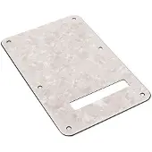 Fender 991323000 Stratocaster back plate, 4-ply, white moto