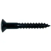 Boston WS-04-B Zwarte Ovalen Countersunk Schroeven 3,5x25mm - 12 Stuks