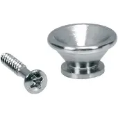 Boston EP-PP-C Strapbuttons - Metalen V-vorm, 17mm, Chroom (2-pack)