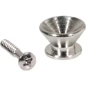 Boston EP-F-N Strap Buttons - Metalen V-model, Nikkel, 2-pack