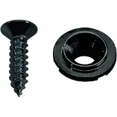Boston SH-4-B Snaaretainer - Buttonmodel, 10mm, Zwart