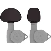 Hipshot HS6B1MOOB Half Moon Stemknop voor Gitaarmechaniek Black, per stuk