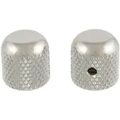 AllParts Dome Knoppen Set van 2 - Verchroomd, Geschikt voor Amerikaanse Potentiometers