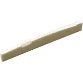 AllParts BS02540U0 Gecompenseerd zadel van ongebleekt been voor akoestische gitaar 76x2,8x8,7 mm