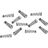 Boston SPR-22 pickup mounting spring, taps toelopend, 12 stuks, diam. 6-4mm, lengte 22mm