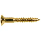 Boston WS-04-G Gouden Ovalen Schroeven 3,5x25mm - 12 Stuks