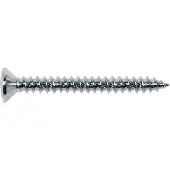 Boston TS-03-C Verchroomde Tap Schroeven 4x45mm - 12 Stuks