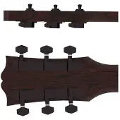 Hipshot HS6K2EN0B Gitaar tuner upgrade kit, 3 + 3 classic, closed zwart