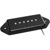 Boston VDE-46-NBK Single Coil Pickup - Alnico 5 bar-magneet, gevlochten afgeschermde bedrading, gewaxte enamel draad