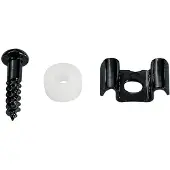 Boston SH-2-B Snarenhouder met Nylon Spacer en Schroef, Zwart
