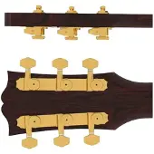 Hipshot HS6K2EL0G Gitaar tuner upgrade kit, 3 + 3 Grip-Lock, closed goud