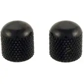 AllParts MK0110003 zwarte dome knoppen - 2 stuks