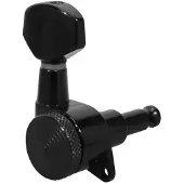 Boston 194-BLR Locking stemmechanieken voor gitaar, die cast 3L3R, zwart, low gearing 19:1