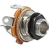 Boston SJ-2-BK Chassis Connector Jack – 6,3 mm, 2-polig, Zwart, M9