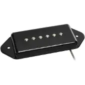 Boston VDE-46-BBK Single Coil Pickup - Alnico 5 bar-magneet, gevlochten afgeschermde bedrading, gewaxte enamel draad