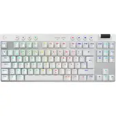 Logitech G PRO X TKL, Draadloos, RF draadloos + Bluetooth, Mechanische schakelaar, QWERTY-indeling, RGB LED-verlichting, Wit