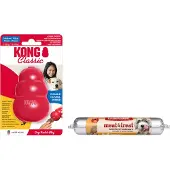 Kong Classic - Snackbal Honden Speelgoed - Rubber - 8.9 cm - Rood - Maat M