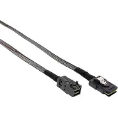 Intos Mini-SAS HD-kabel, SFF-8643 naar SFF-8087, met zijband, 0,5m