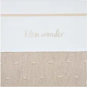 Meyco Baby Klein Wonder ledikant laken - soft sand - 100x150cm - 0.3 TOG