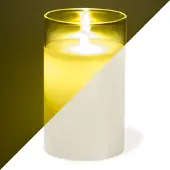 Peha Led kaars | | 12.5 cm (In glas, Timer, Wit)