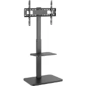 Equip 650613, Wandmontagehouder, geschikt voor schermen van 37"-75"/ 1TFT, draagvermogen 30kg, 1 legplank, zwart, lichtgewicht, retail