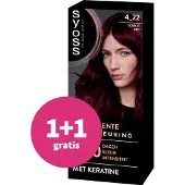 Syoss 1+1 gratis: Baseline Haarverf 4-22 Scarlet Red