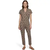 Betty Barclay Jumpsuit donkerblauw / bruin