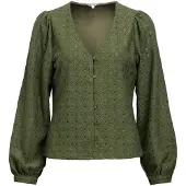 Vila Blouse 'OBJLaila' olijfgroen