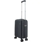 Saxoline Twist Harde Handbagagekoffer 54 cm – Zwart - Zwart / Small