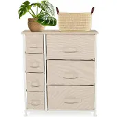 Hjh LIVING Kast FOLDRESS B 63x30x73cm 7 vakken beige