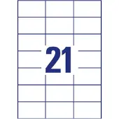 Avery Zweckform AVERY ultragrip Universele etiketten 3652-10 Permanent klevend A4 Wit 70 x 42,3 mm 10 Vellen à 21 Etiketten