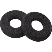 HP Poly oorkussens van kunstleer, geschikt voor Poly Savi 7300 (2 stuks), set oordopjes/ringen, 5 gram, zwart