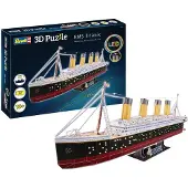Revell 00154 RV 3D-Puzzle RMS Titanic - LED Edition Aantal puzzelstukjes: 266