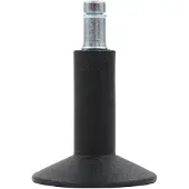 Hjh OFFICE 5x STAND 11mm/65mm Bodemgeleider - Bureaustoelwielen Zwart