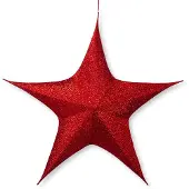 Décoris Kerstster | | Ø 135 cm (5-punts, Binnen, Rood)