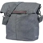 Basil City - Fietsshopper -Hook-on systeem - Enkele Fietstas - 14-16 Liter - Waterafstotend - Reflectiedetails - Grijs