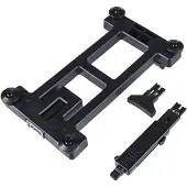 Basil Afsluitbare adapterplaat voor fietsaccessoires - zwart - 15x9x1 cm