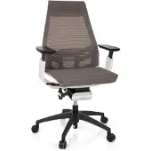 Hjh OFFICE GENIDIA SMART WHITE net - Professionele bureaustoel Grijs / Wit