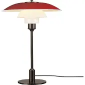 Louis Poulsen PH 3 1/2-2 1/2 tafellamp bruin/rood