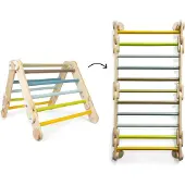 Small Foot - Houten Klimrek 2in1 Driehoek en Wandrek Adventure