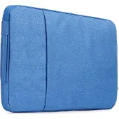 Mobigear Laptophoes geschikt voor Laptop | Denim Zipper Sleeve 11 inch Laptop hoes - Blauw