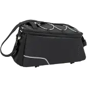 New Looxs Trunkbag Sports - Bagagedragertas - Fietstas voor Racktime Bagagedrager - Met Afneembare Schouderband - 13 liter - Zwart