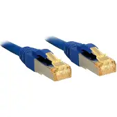 Lindy 47277 RJ45 Netwerkkabel, patchkabel CAT 6a (losse kabel CAT 7) S/FTP 1.00 m Blauw Snagless 1 stuk(s)
