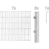 Alberts Dubbelstaafmat hekwerk Basisset Hoogte: 80 - 160 cm, totale lengte: 4 - 30 m, voor plaatsing in beton (set)
