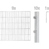 Alberts Dubbelstaafmat hekwerk Basisset Hoogte: 80 - 160 cm, totale lengte: 4 - 30 m, voor plaatsing in beton (set)