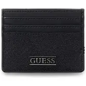 GUESS kaarthouder Boston Card Holder Dark Black zwart