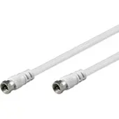 Nedis F connector kabel - - 5 meter (Wit)