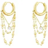 Yehwang Oorbellen Chained Up - Goud -