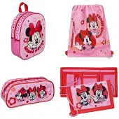 Minnie mouse tassenset; rugzak, gymtas, etui en portemonnee