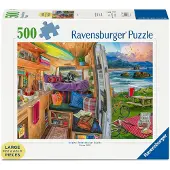 Ravensburger Erwachsenenpuzzle 500 Large Pieces - Beim Camping